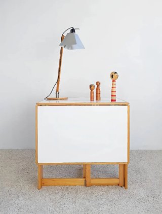 Mesa plegable HABITAT haya y formica | Vintage 80s