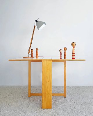Mesa plegable HABITAT haya y formica | Vintage 80s