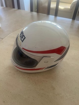 Casco Moto Shoei Vintage Blanco