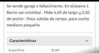 Garaje en venta