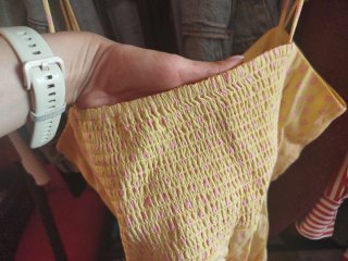 Vestido Mango Mini Amarillo Talla XS