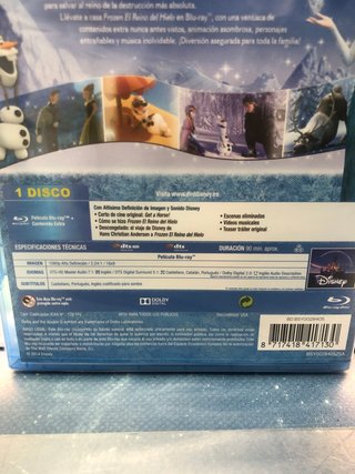 Blu-ray Frozen: El Reino del Hielo Nuevo