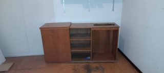 Mesa mueble para máquina de coser de madera