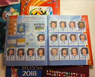 5 Álbumes Mundiales Fútbol Completos Panini
