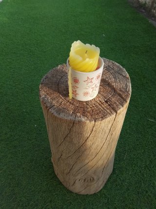 Tronco decorativo de madera