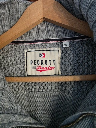 Abrigo Peckott gris cuello alto