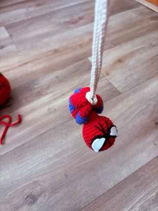 Muñeco Spiderman Crochet Colgante