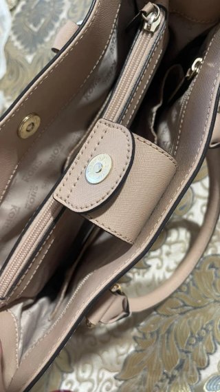 Bolso Michael Kors Beige Dorado