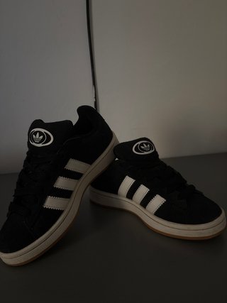 Zapatillas Adidas Campus Negras y Blancas