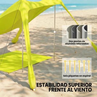 Carpa Playa Plegable con Esterilla