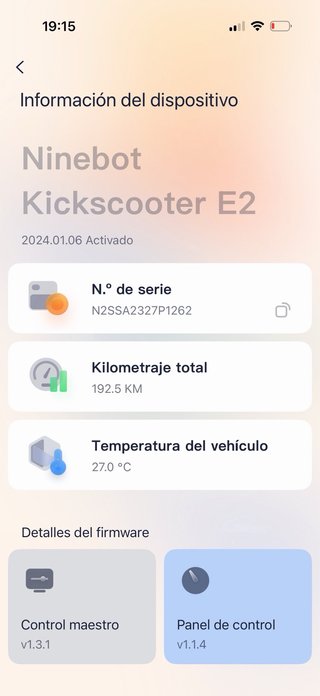 Ninebot Segway E2 - 192km - Batería 100%