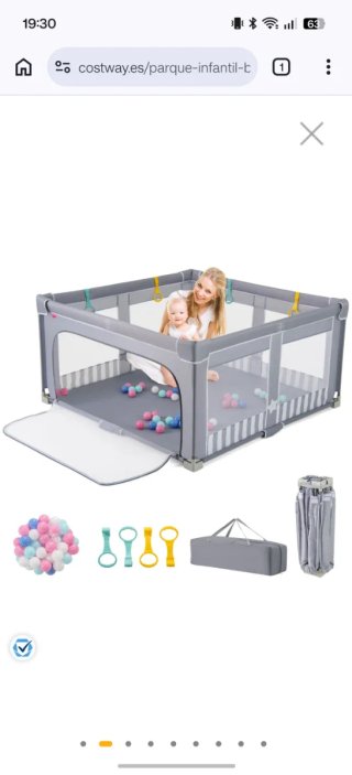 Parque infantil 127x127x73 cm