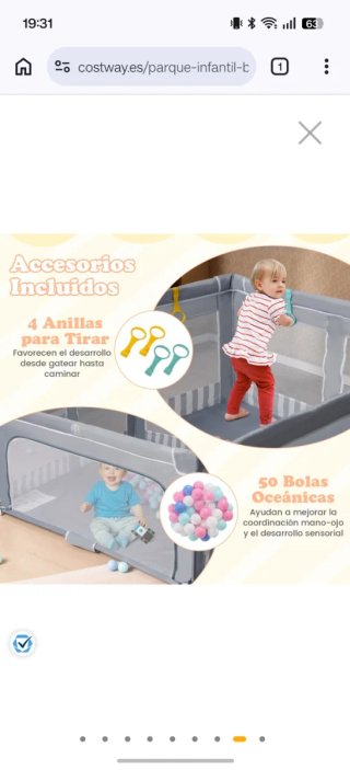 Parque infantil 127x127x73 cm