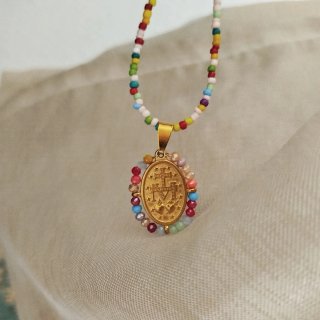 Medalla Virgen Milagrosa Acero Inoxidable