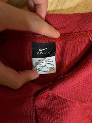 Polo Nike Rojo Deportivo Estilo Retro