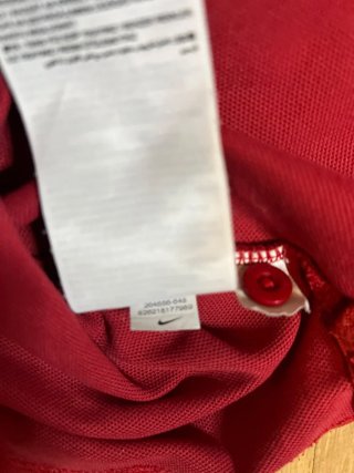 Polo Nike Rojo Deportivo Estilo Retro