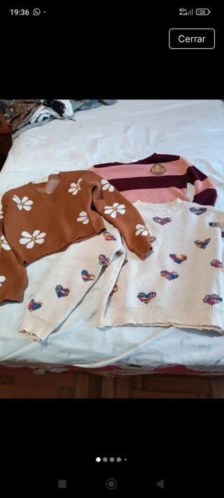 3 maglioni in maglia