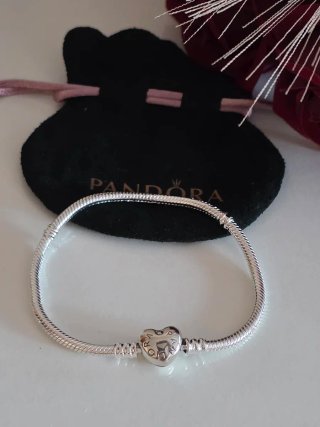 Pulsera Pandora Corazón Plata