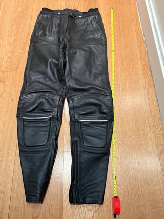 Pantalón Moto Mujer Cuero Negro
