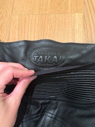 Pantalón Moto Mujer Cuero Negro