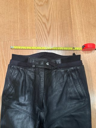 Pantalón Moto Mujer Cuero Negro