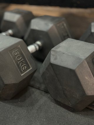 Par de Mancuernas Hexagonales 50kg