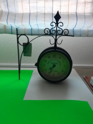 Reloj de pared doble Grand Central.metal