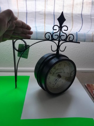 Reloj de pared doble Grand Central.metal