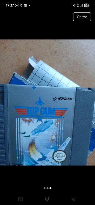 Juego Top Gun NES Konami 1985