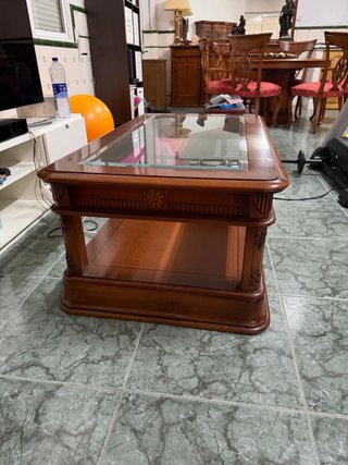 Mueble de salón vitrina madera