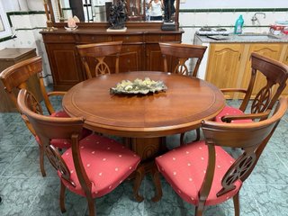 Mueble de salón vitrina madera