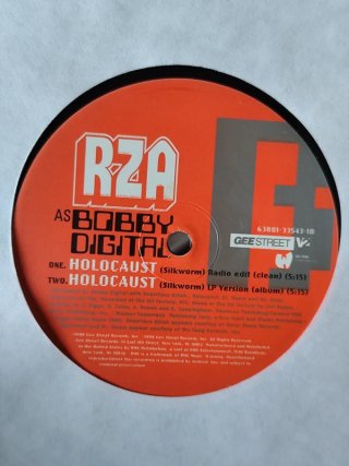 Vinilo Rap RZA - Bobby/Holocaust (Silk Down) 12"