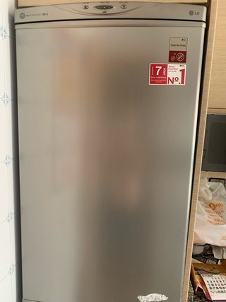 Frigorífico LG plateado