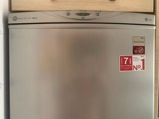 Frigorífico LG plateado