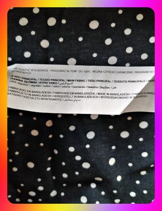 Camiseta Sfera lunares blancos Talla M
