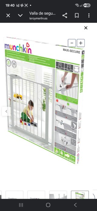 Barrera de seguridad escalera munchkin