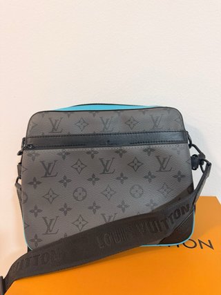 Bolso Louis Vuitton gris y azul