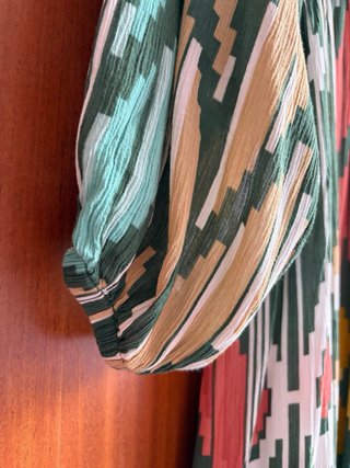 Vestido estampado geométrico talla M