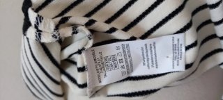 Camiseta Rayas Horizontales Negra y Beige