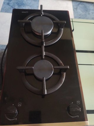 Placa Bosch de gas 2 fogones y con encendido eléc
