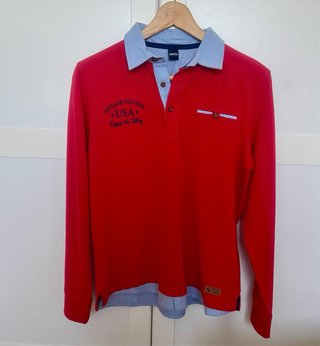 Polo manga larga rojo Talla 16 esta casi sin usar