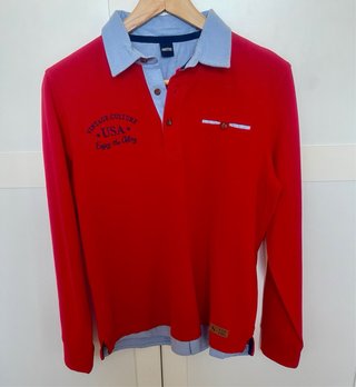 Polo manga larga rojo Talla 16 esta casi sin usar