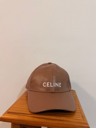 Berretto Celine Marrone in Pelle