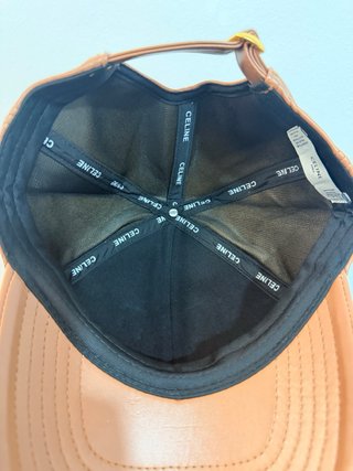 Berretto Celine Marrone in Pelle