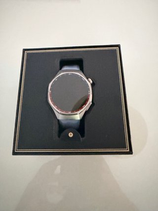 Reloj Inteligente Azul y Plateado