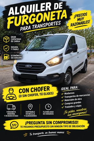 alquiler de furgoneta para transportes