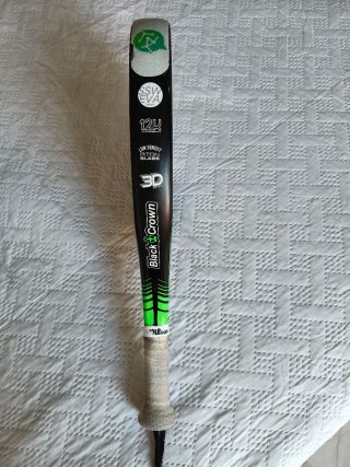 Pala de pádel Black Crown Pitón 12K+