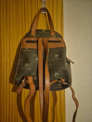 Mochila Pierre Cardin Beige y Marrón
