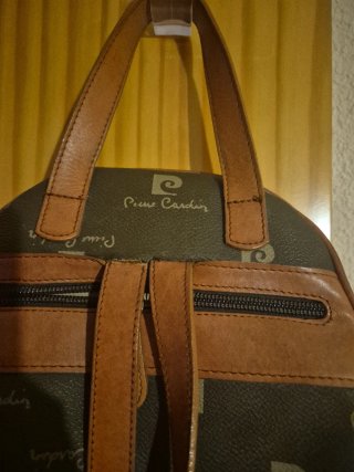 Mochila Pierre Cardin Beige y Marrón