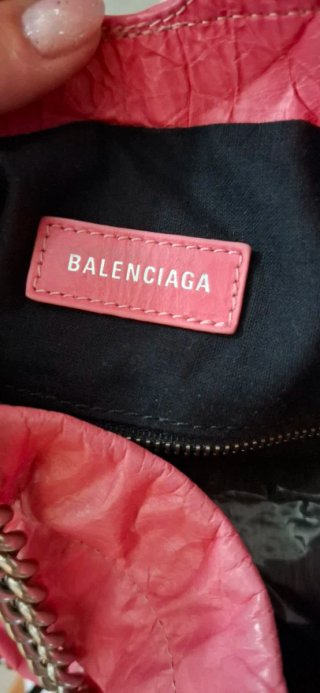 Borsa Balenciaga rosa in pelle